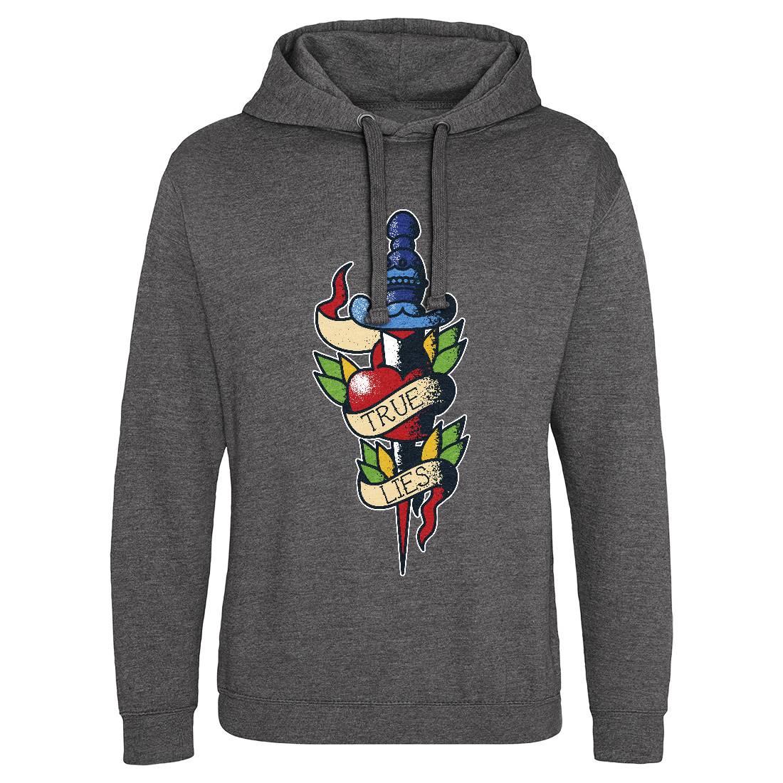 Dagger Heart Mens Hoodie Without Pocket Tattoo A947