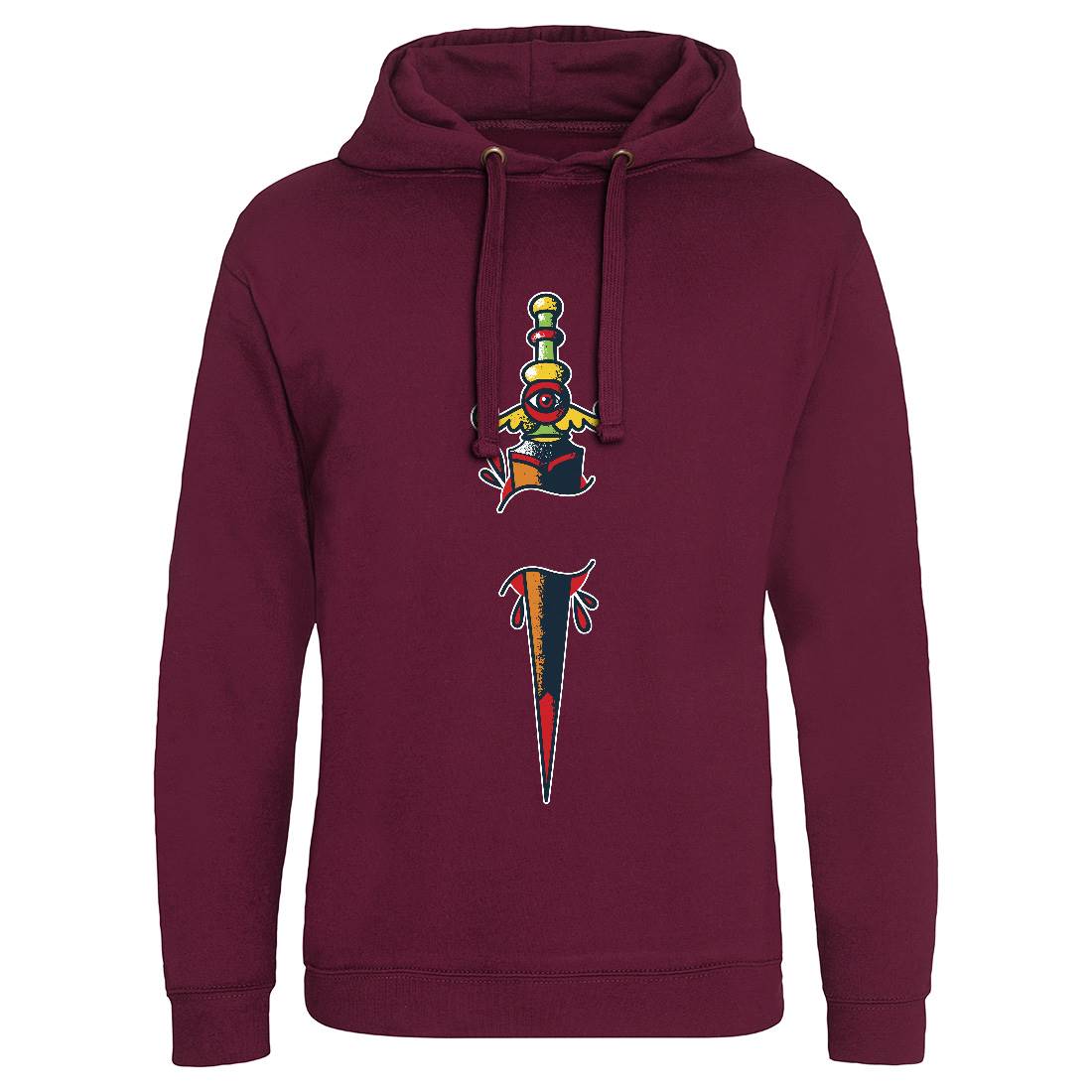 Dagger Eye Mens Hoodie Without Pocket Tattoo A948