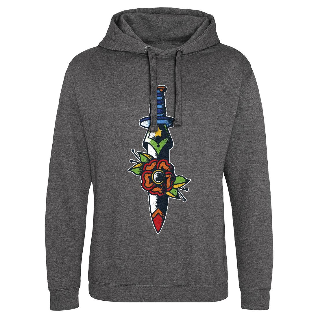 Dagger Flower Mens Hoodie Without Pocket Tattoo A951