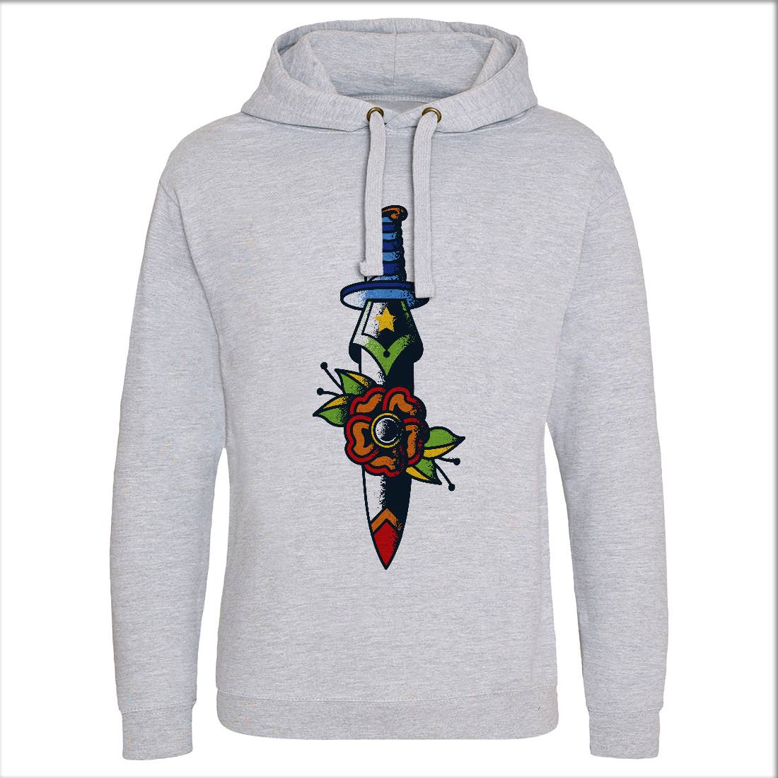 Dagger Flower Mens Hoodie Without Pocket Tattoo A951