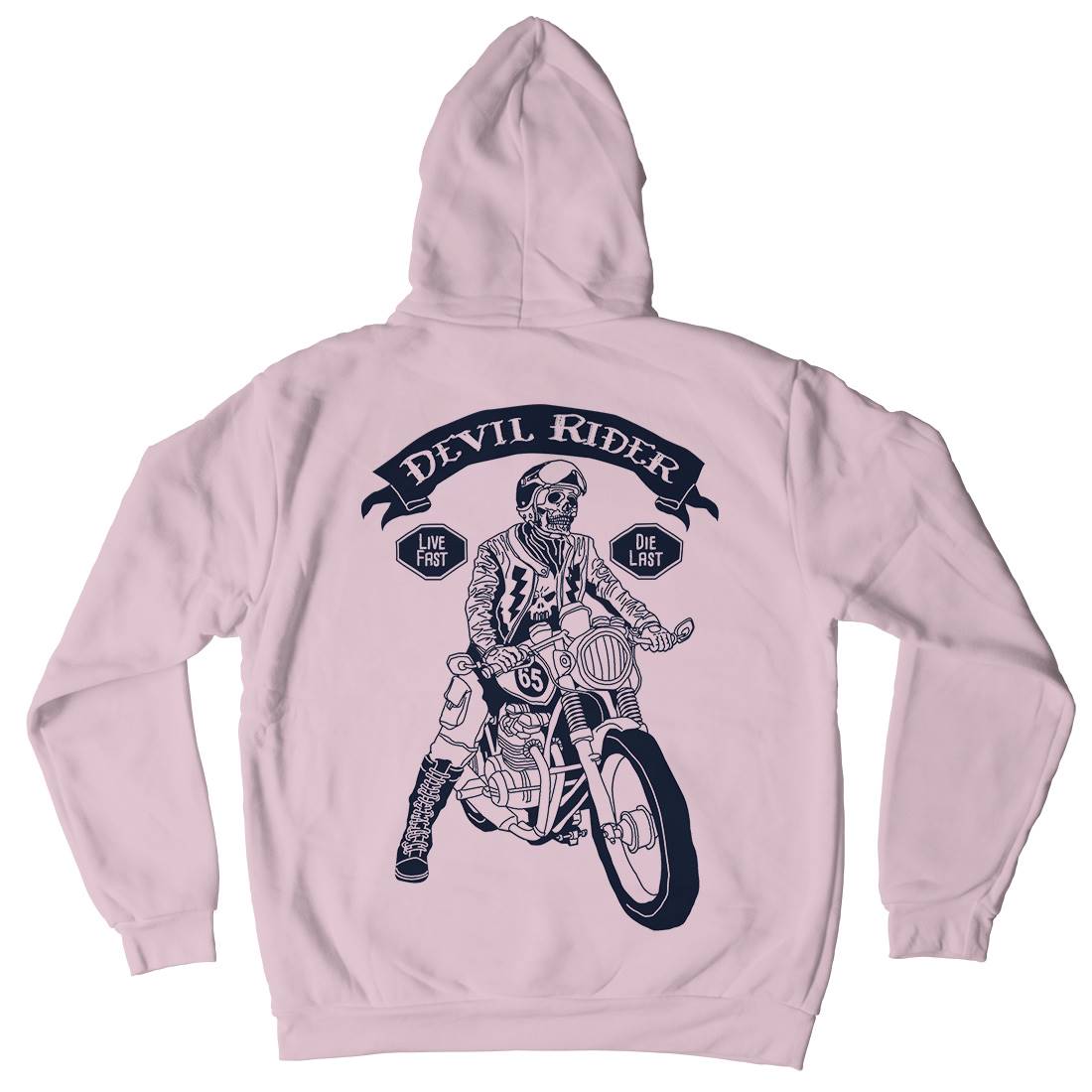 Devil Rider Kids Crew Neck Hoodie Motorcycles A952