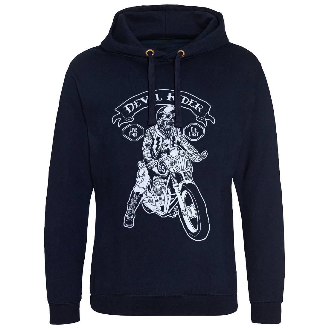 Devil Rider Mens Hoodie Without Pocket Motorcycles A952