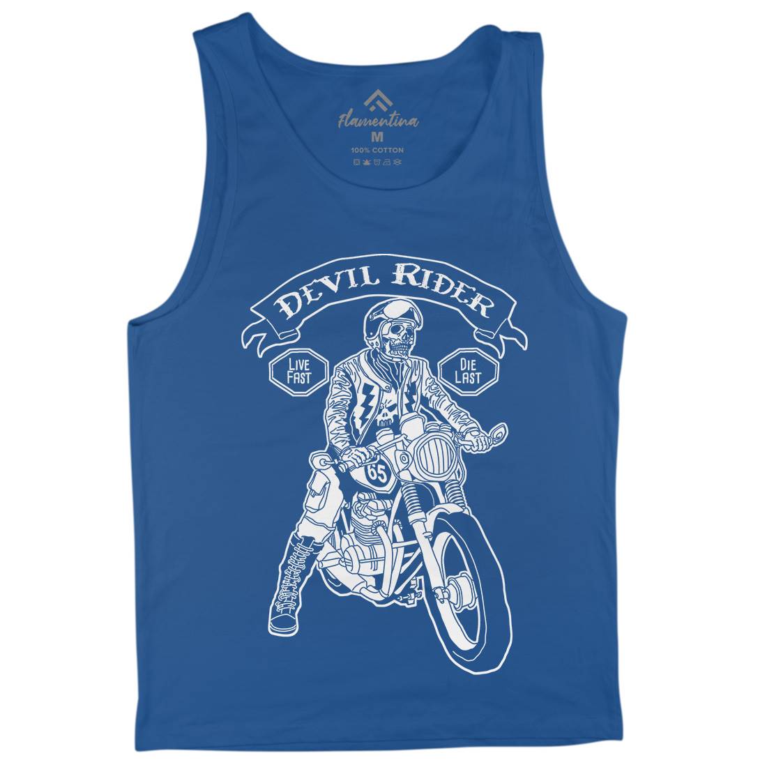 Devil Rider Mens Tank Top Vest Motorcycles A952
