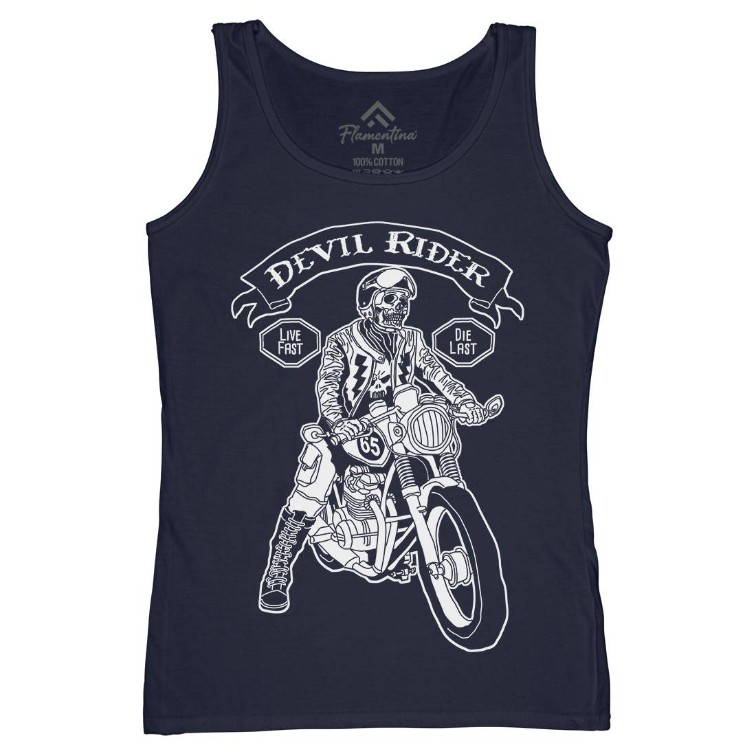 Devil Rider Womens Organic Tank Top Vest Motorcycles A952