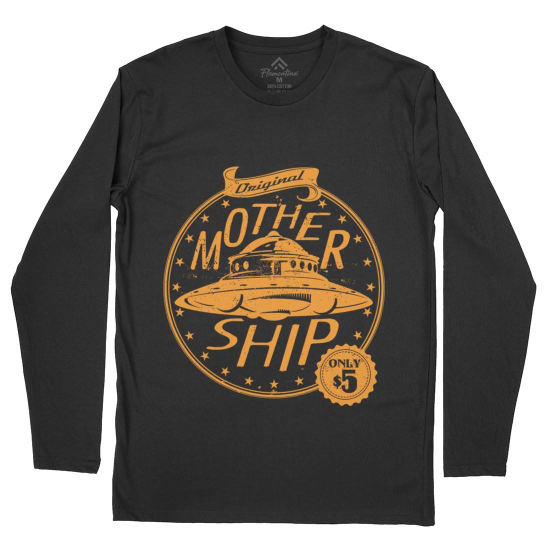 Modern Ship Mens Long Sleeve T-Shirt Space A953