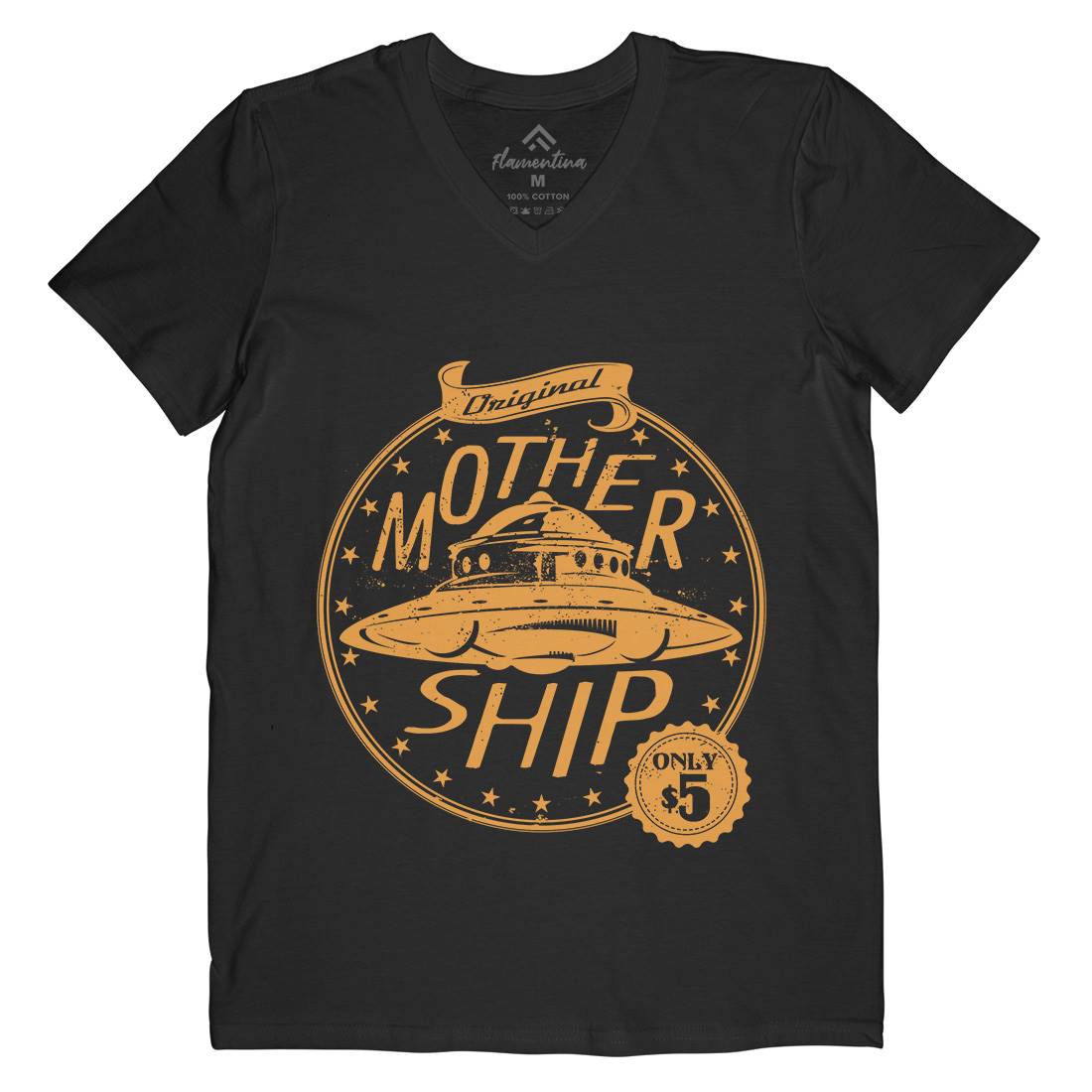 Modern Ship Mens V-Neck T-Shirt Space A953