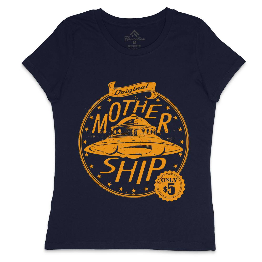 Modern Ship Womens Crew Neck T-Shirt Space A953