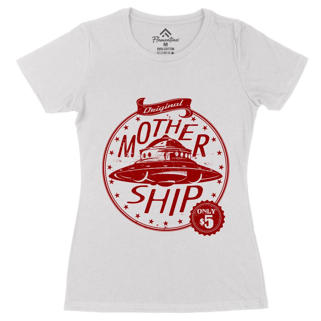 Modern Ship Womens Organic Crew Neck T-Shirt Space A953