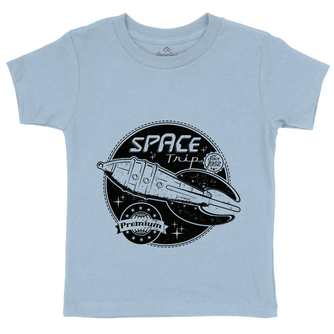 Trip Kids Crew Neck T-Shirt Space A954
