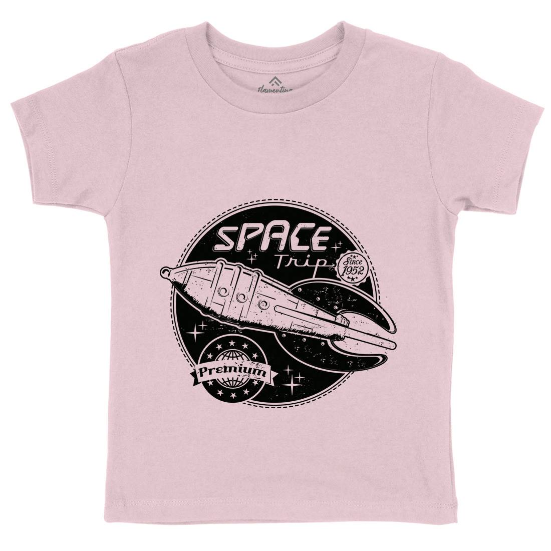 Trip Kids Crew Neck T-Shirt Space A954