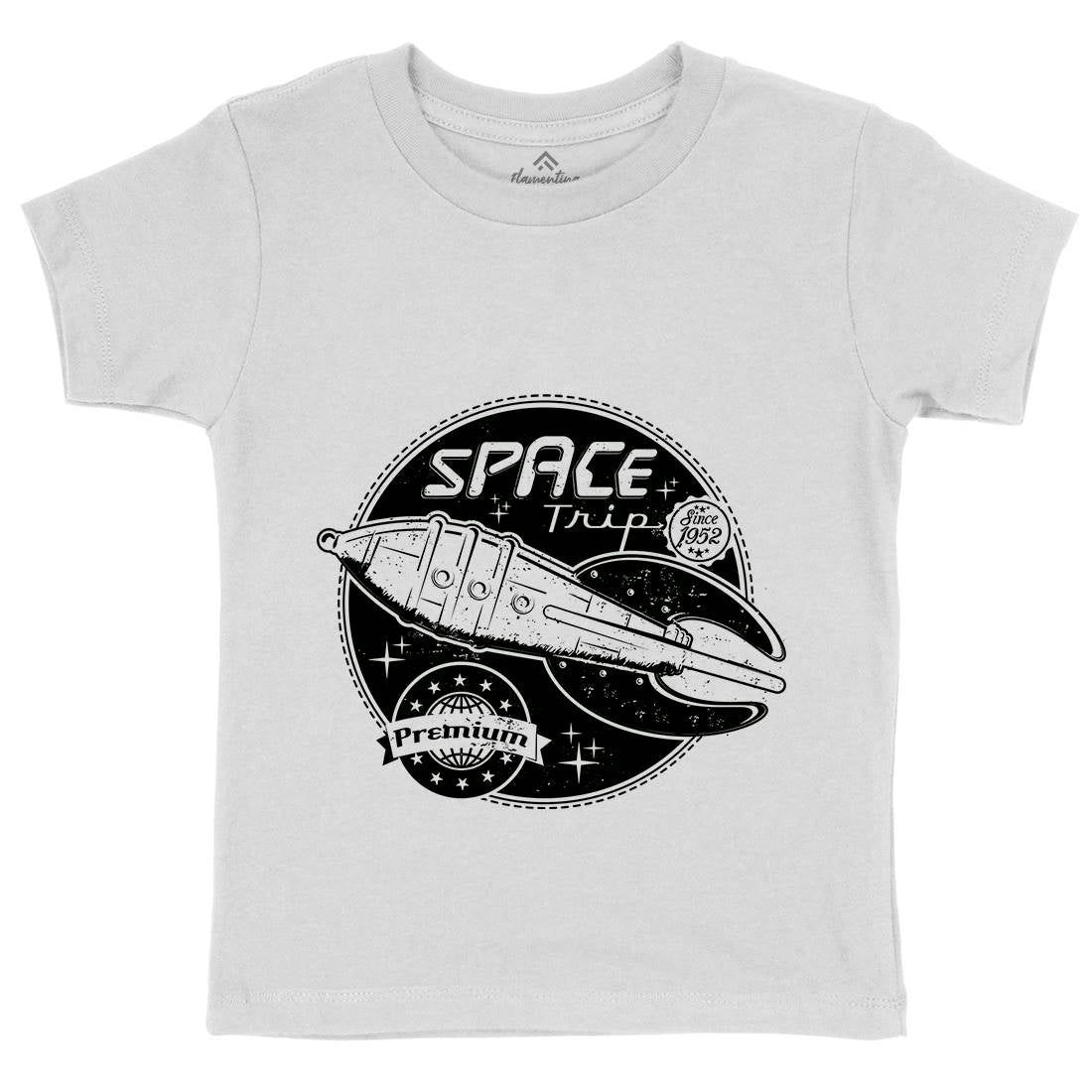 Trip Kids Organic Crew Neck T-Shirt Space A954