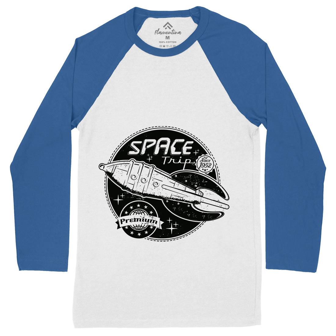 Trip Mens Long Sleeve Baseball T-Shirt Space A954