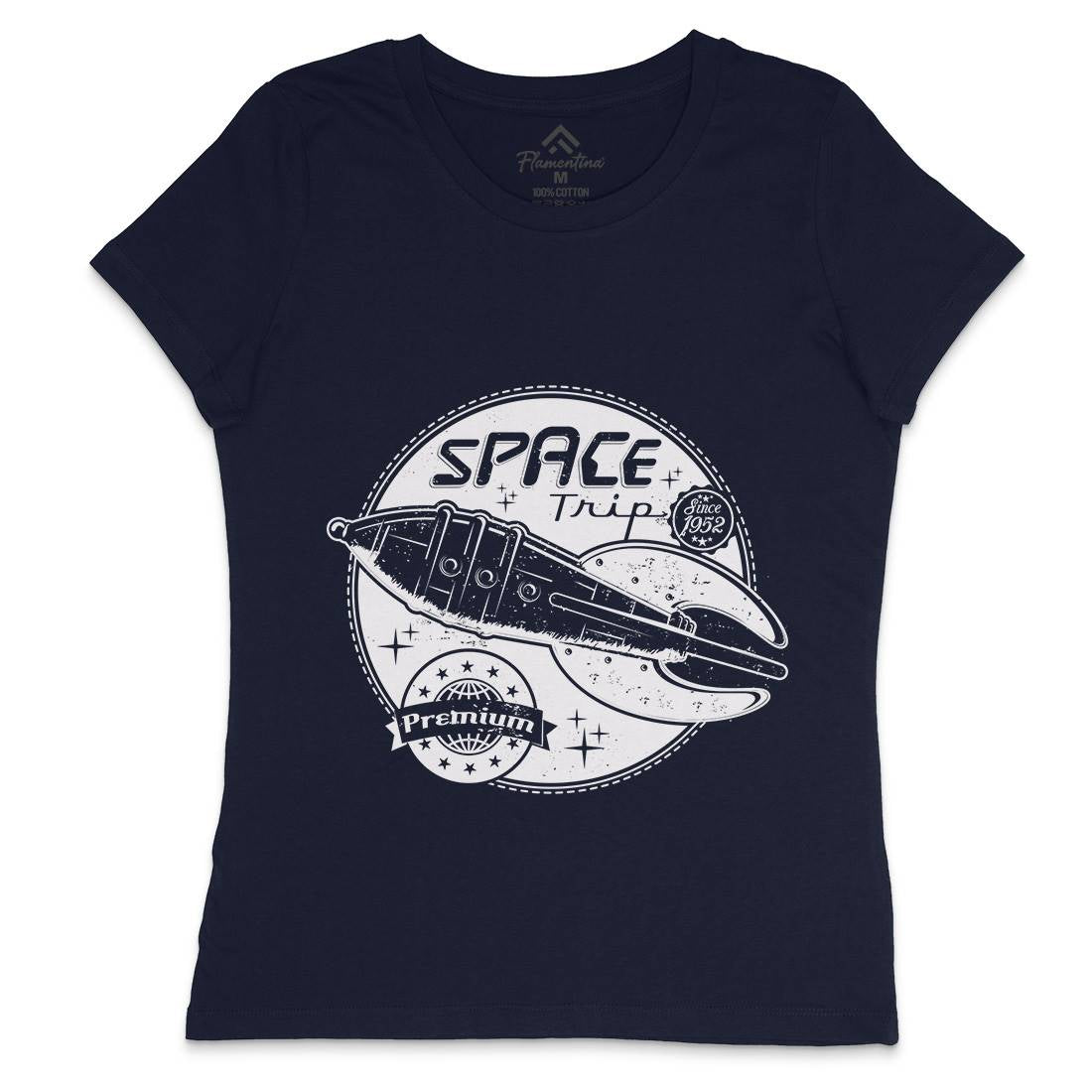 Trip Womens Crew Neck T-Shirt Space A954