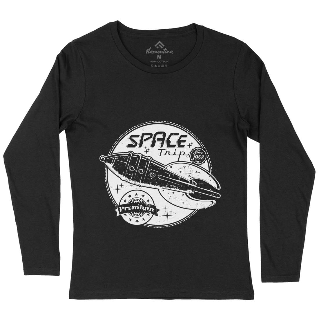 Trip Womens Long Sleeve T-Shirt Space A954