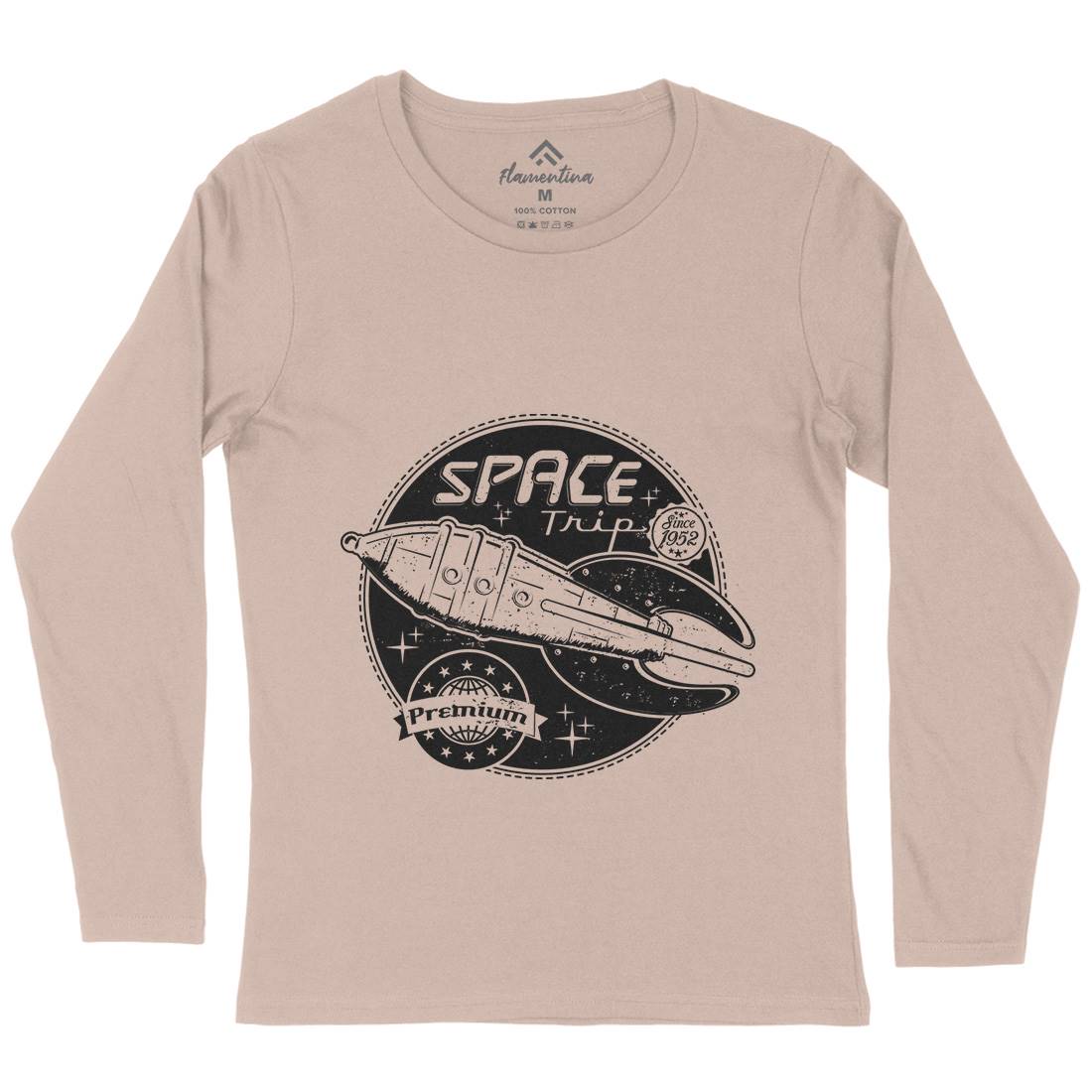 Trip Womens Long Sleeve T-Shirt Space A954