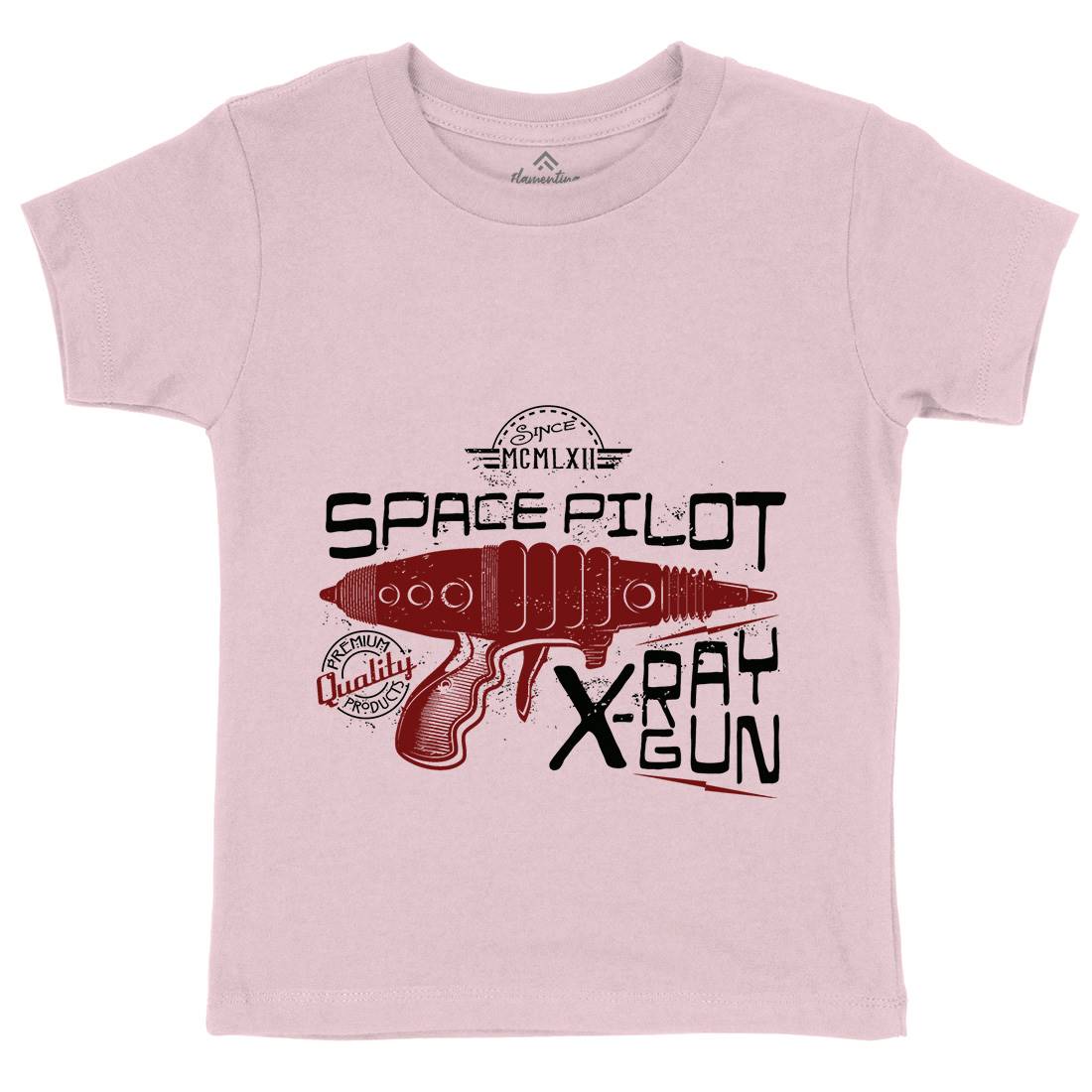 Pilot Kids Organic Crew Neck T-Shirt Space A955