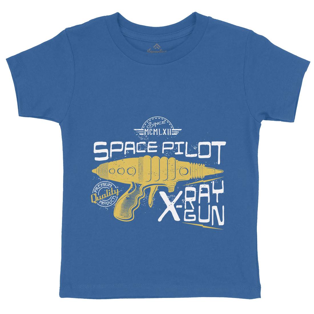 Pilot Kids Crew Neck T-Shirt Space A955