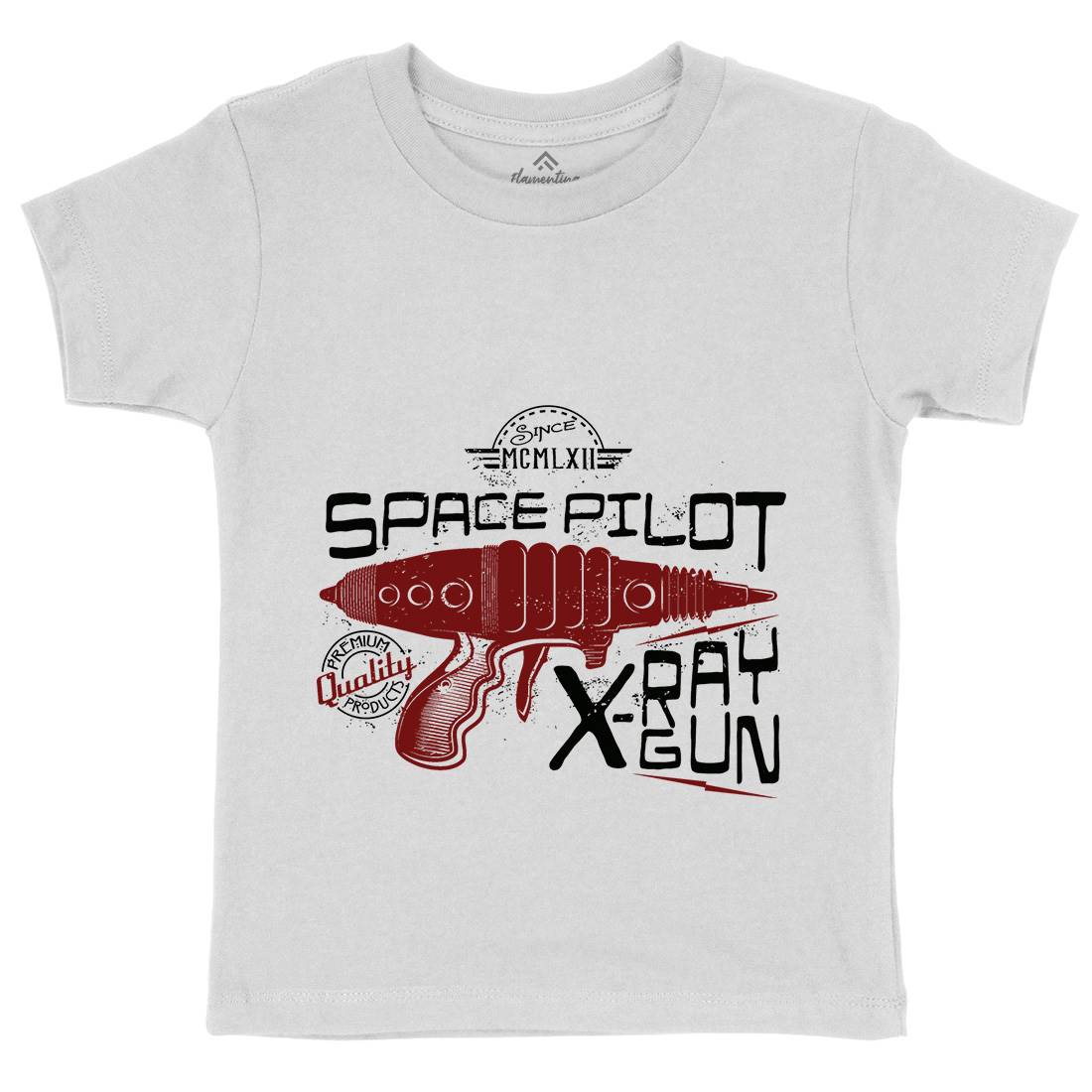 Pilot Kids Organic Crew Neck T-Shirt Space A955