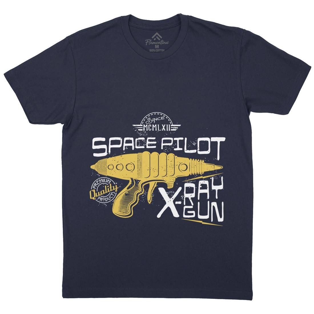 Pilot Mens Crew Neck T-Shirt Space A955