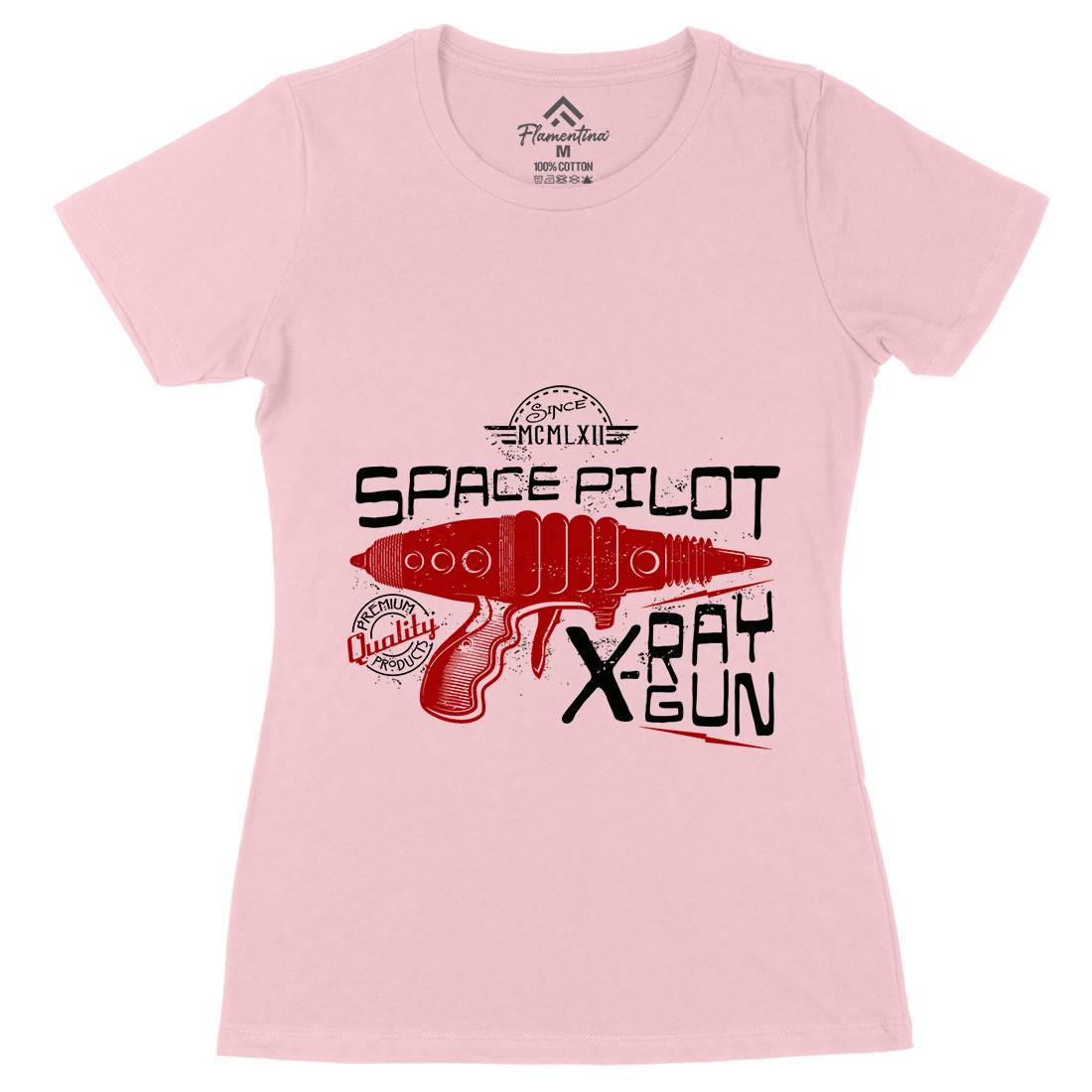 Pilot Womens Organic Crew Neck T-Shirt Space A955