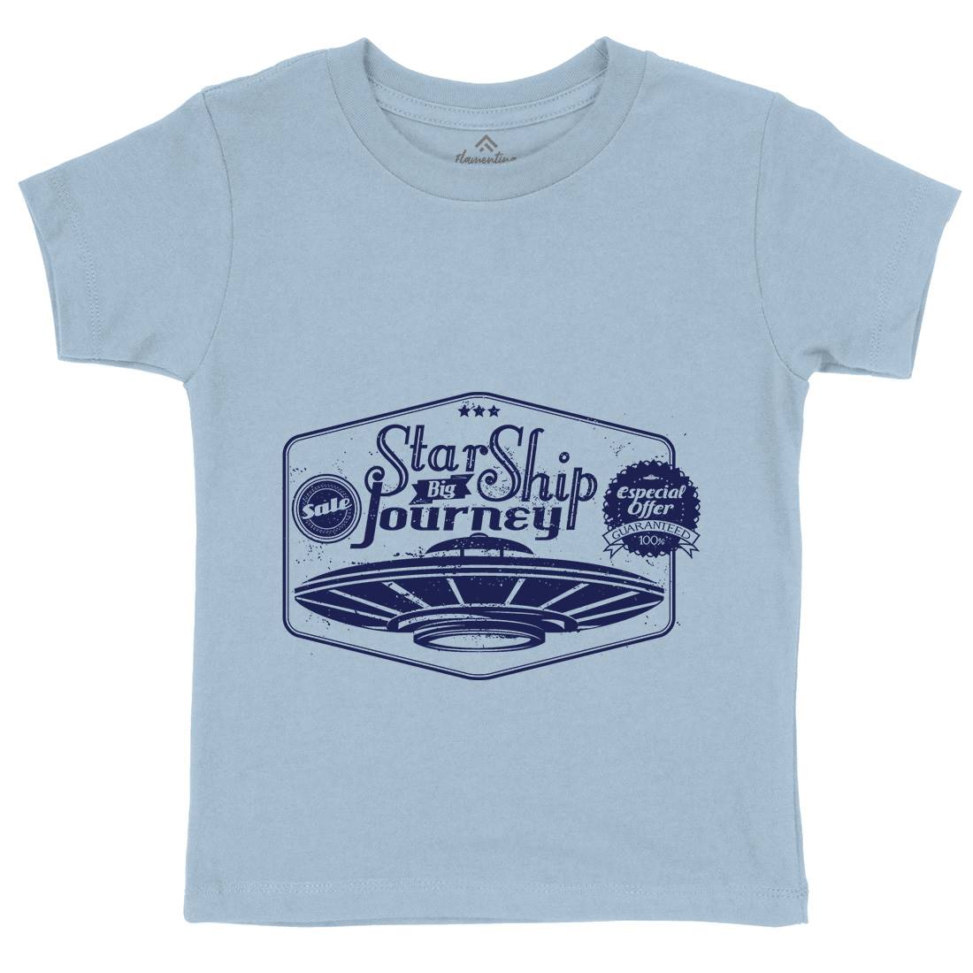 Star Ship Kids Organic Crew Neck T-Shirt Space A956