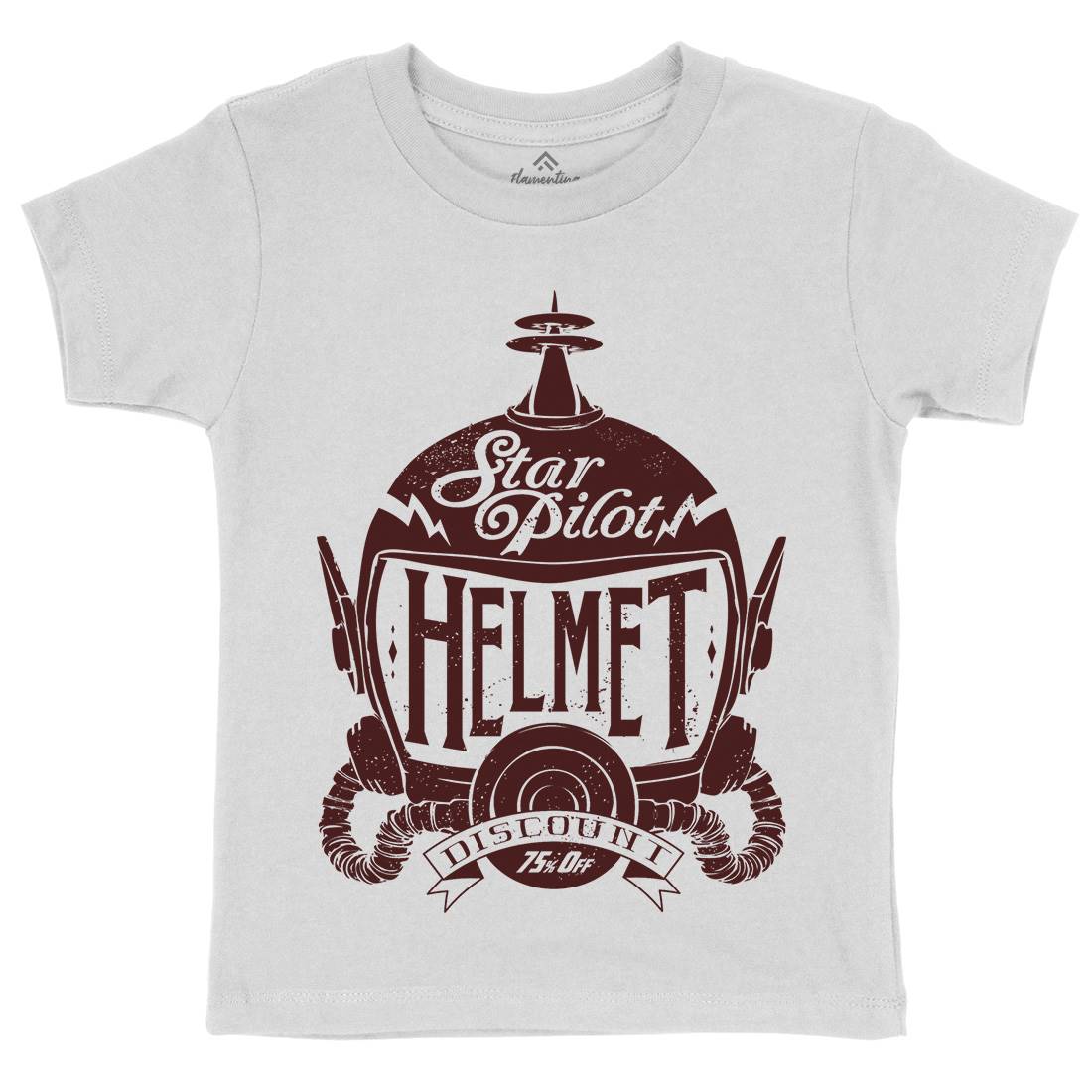 Star Pilot Kids Crew Neck T-Shirt Space A957