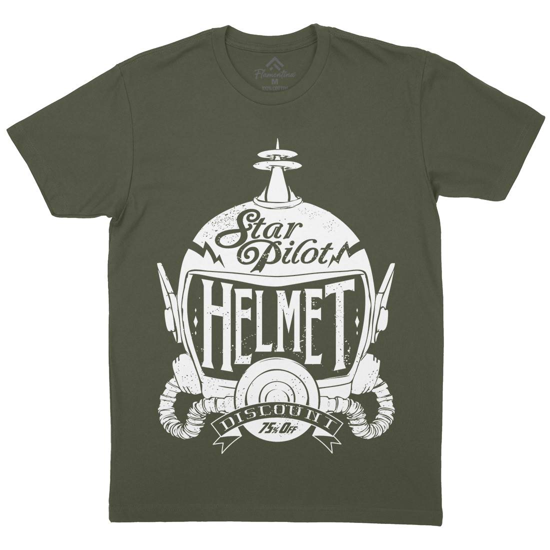 Star Pilot Mens Crew Neck T-Shirt Space A957