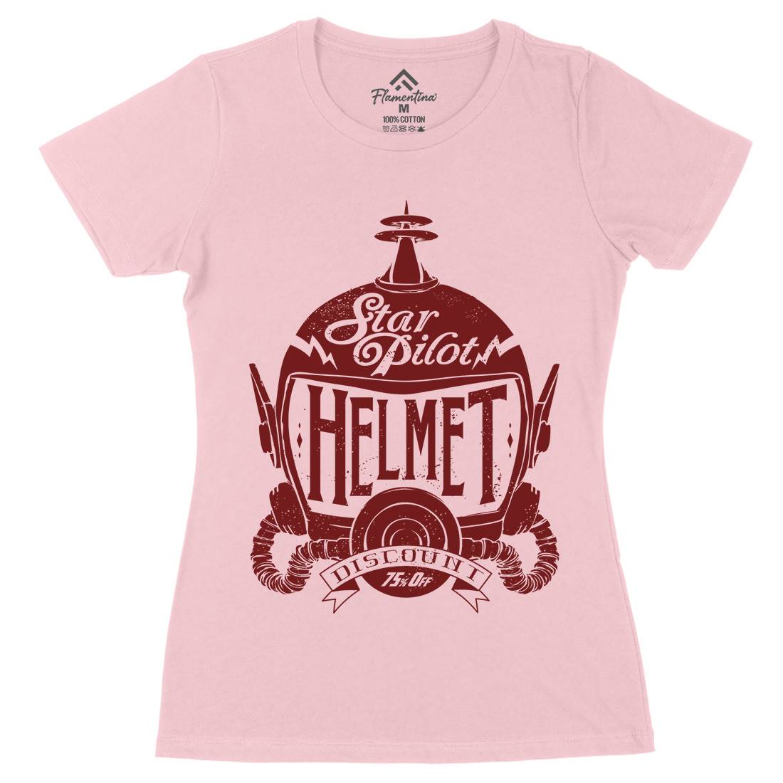Star Pilot Womens Organic Crew Neck T-Shirt Space A957