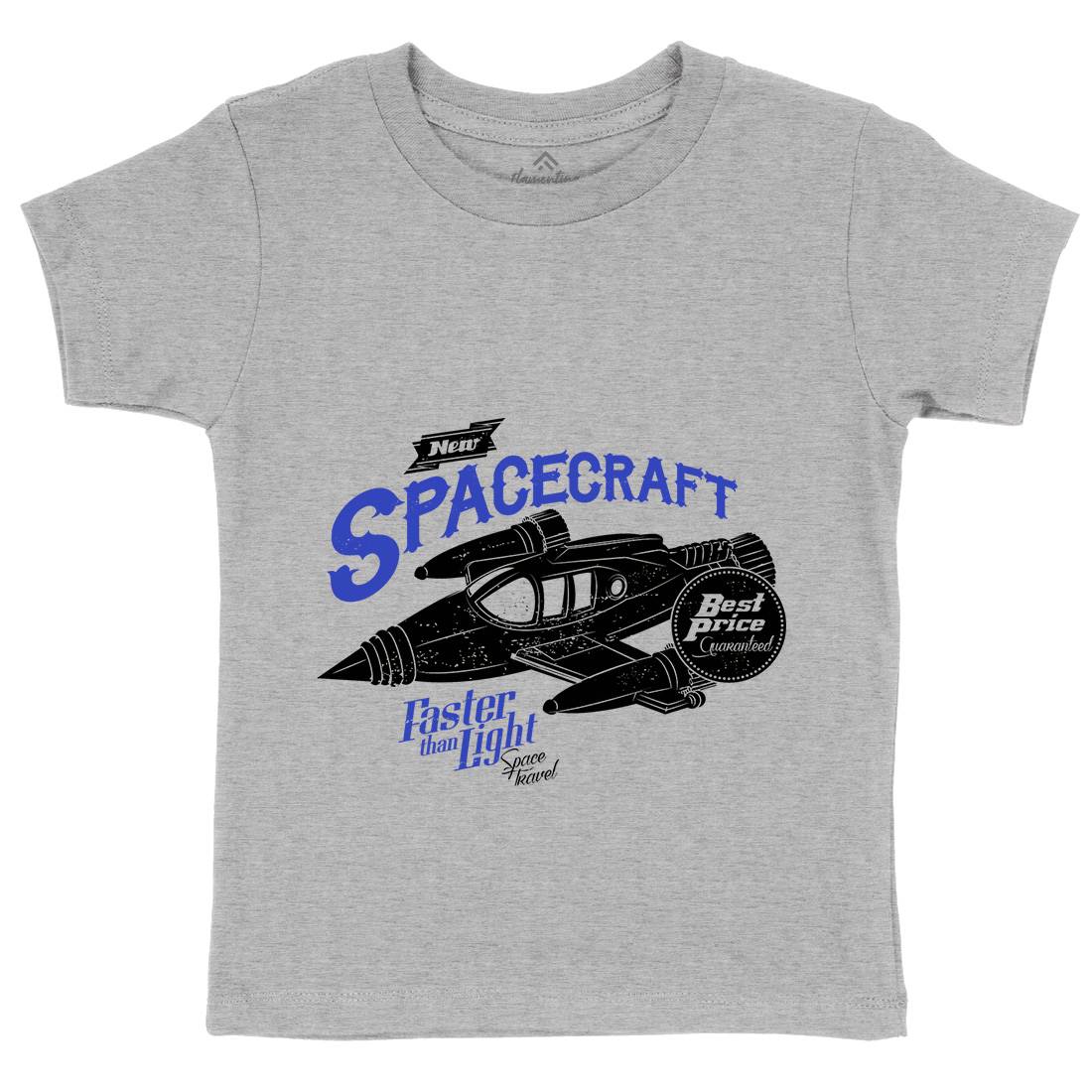 Spacecraft Kids Organic Crew Neck T-Shirt Space A958