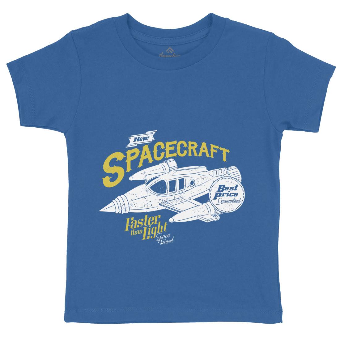 Spacecraft Kids Crew Neck T-Shirt Space A958