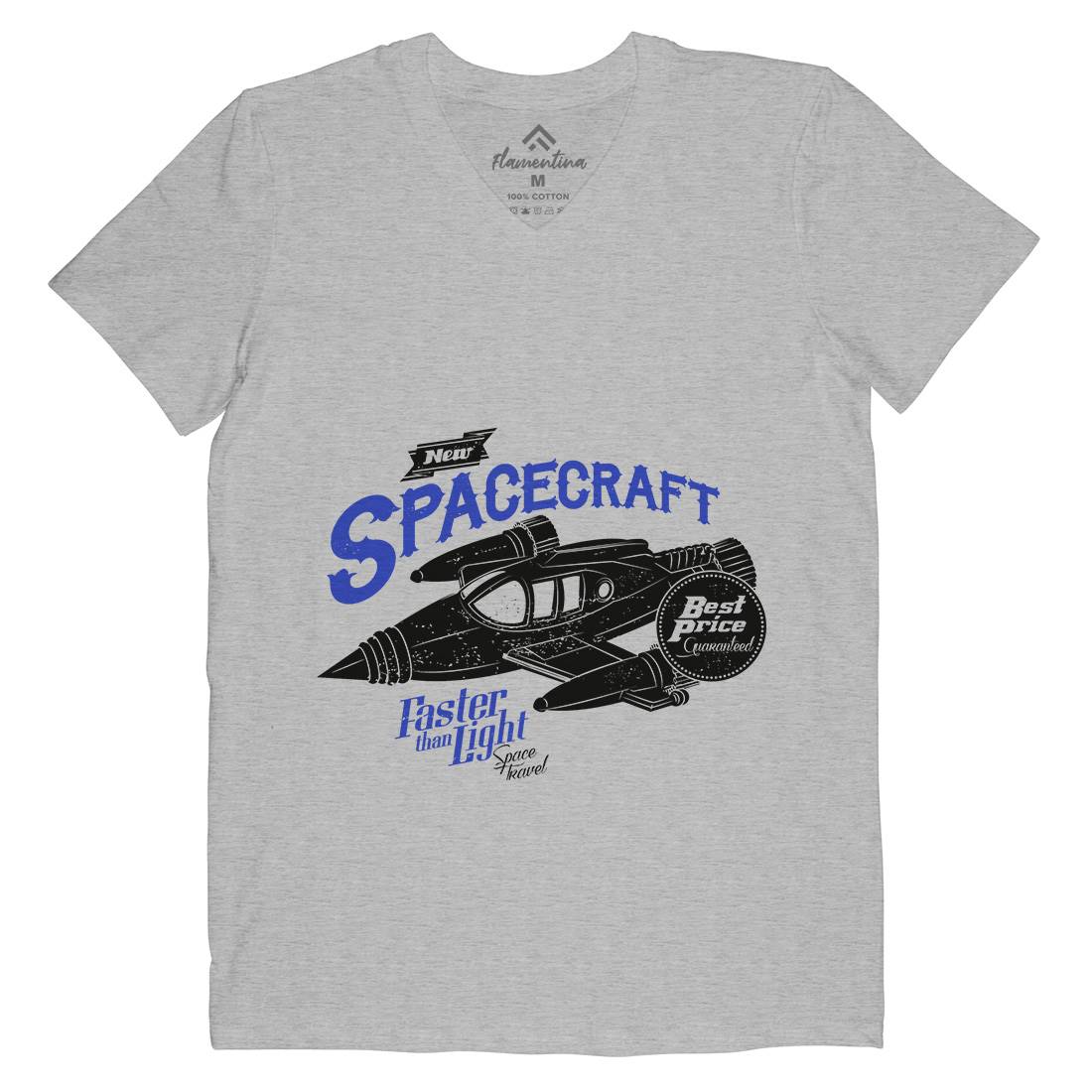 Spacecraft Mens V-Neck T-Shirt Space A958