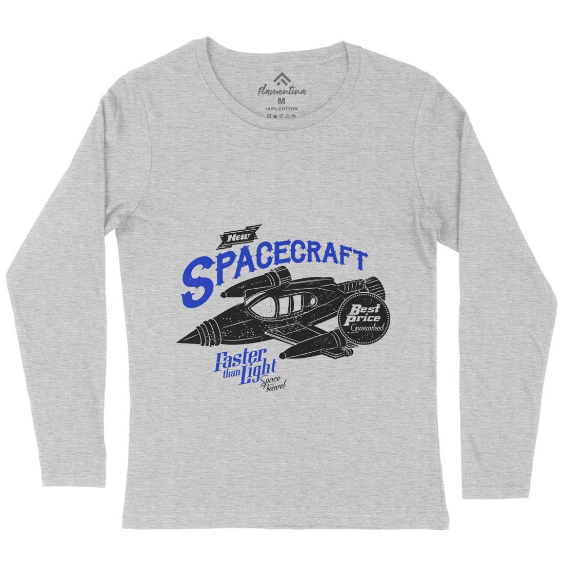 Spacecraft Womens Long Sleeve T-Shirt Space A958