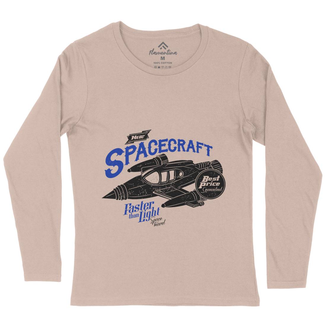Spacecraft Womens Long Sleeve T-Shirt Space A958