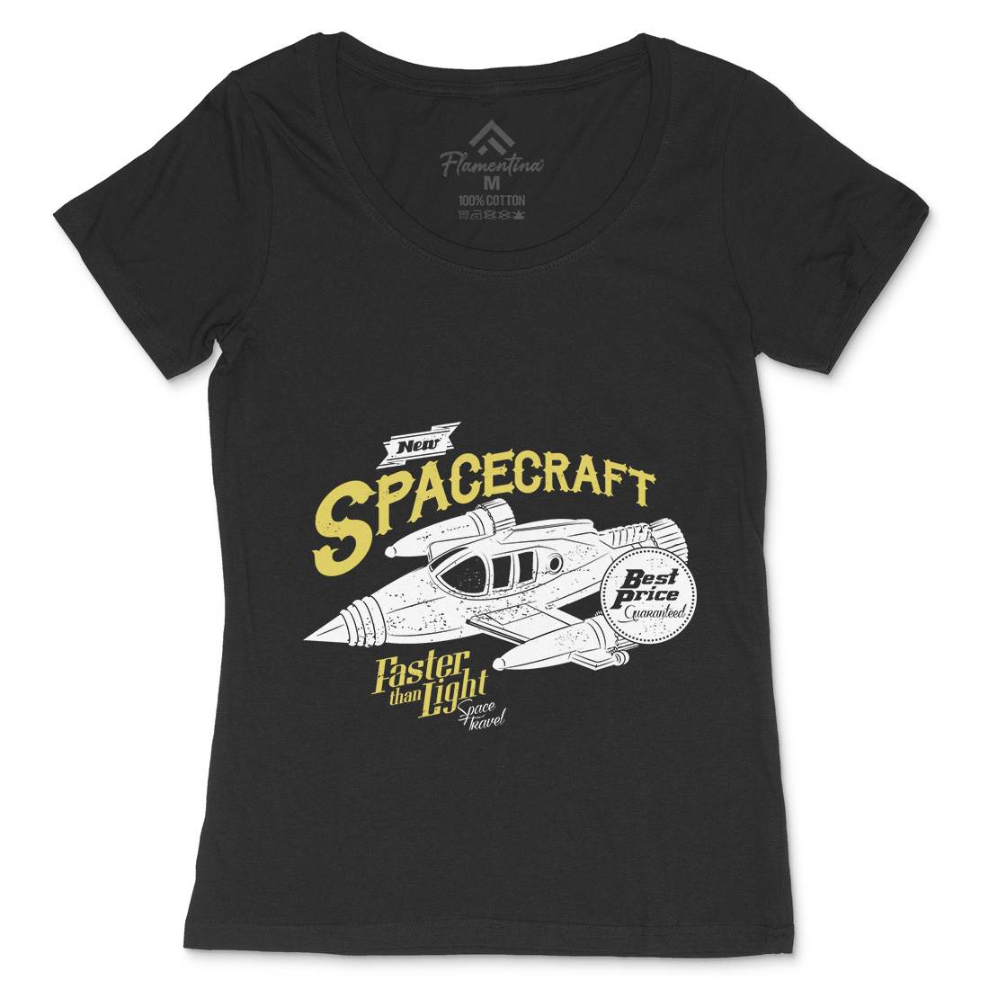 Spacecraft Womens Scoop Neck T-Shirt Space A958