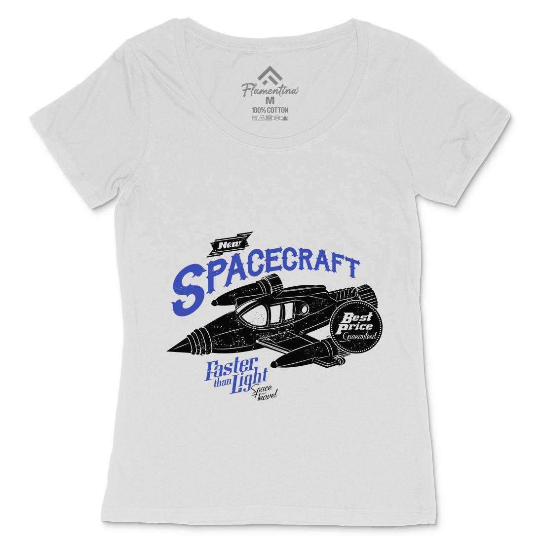 Spacecraft Womens Scoop Neck T-Shirt Space A958