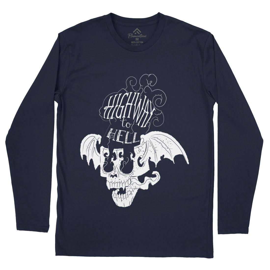 Highway To Hell Mens Long Sleeve T-Shirt Motorcycles A959