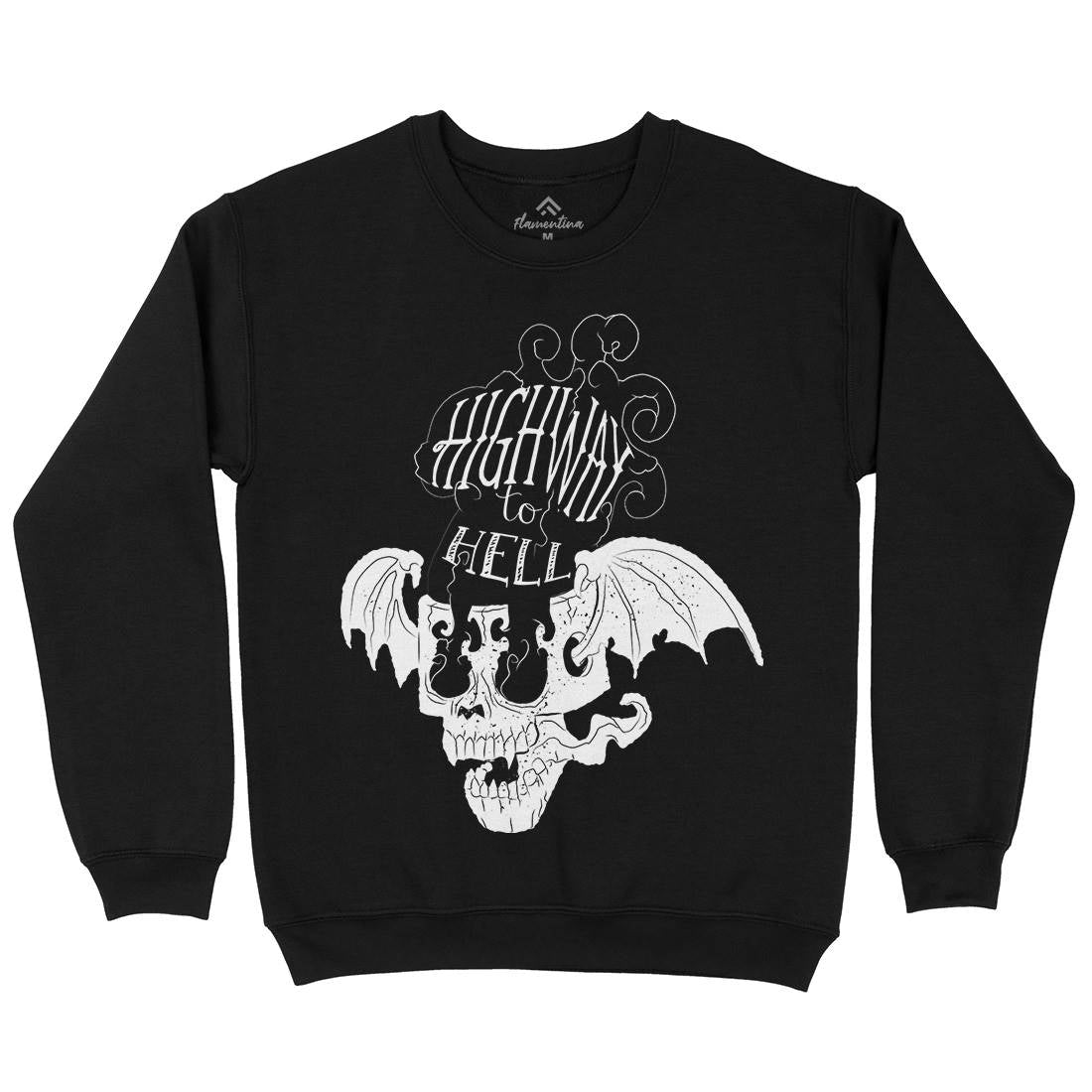 Highway To Hell Mens Crew Neck Sweatshirt Motorcycles A959