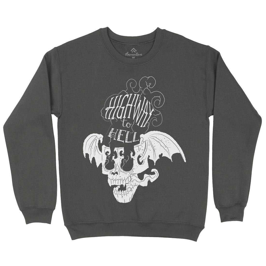 Highway To Hell Mens Crew Neck Sweatshirt Motorcycles A959