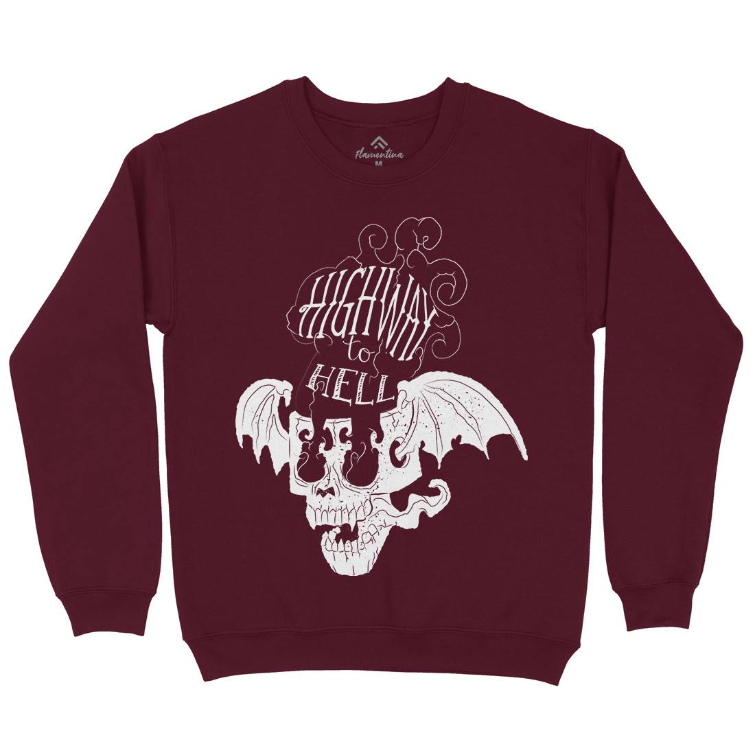 Highway To Hell Mens Crew Neck Sweatshirt Motorcycles A959