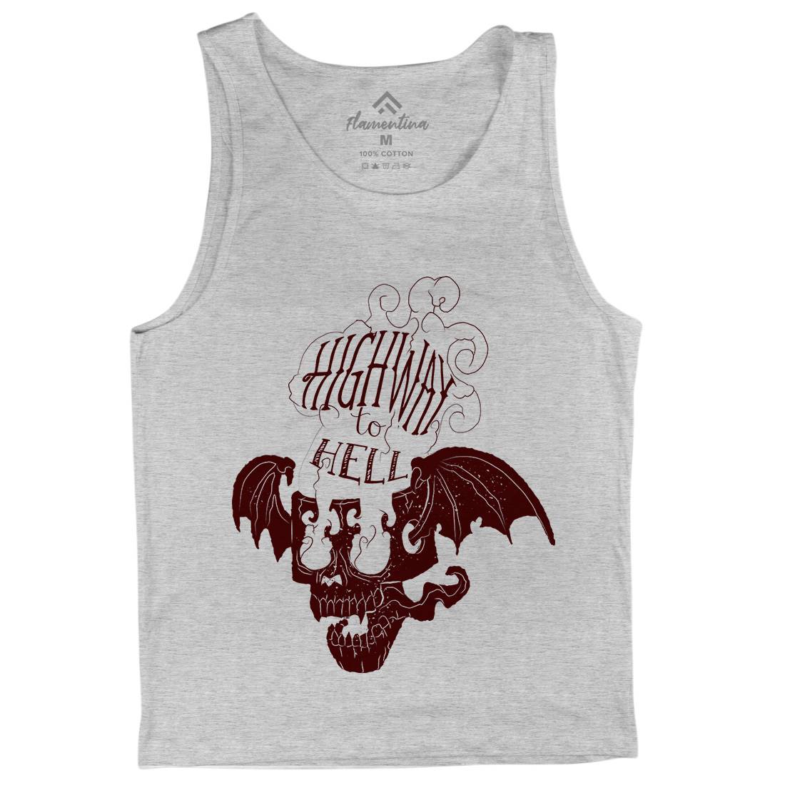 Highway To Hell Mens Tank Top Vest Motorcycles A959