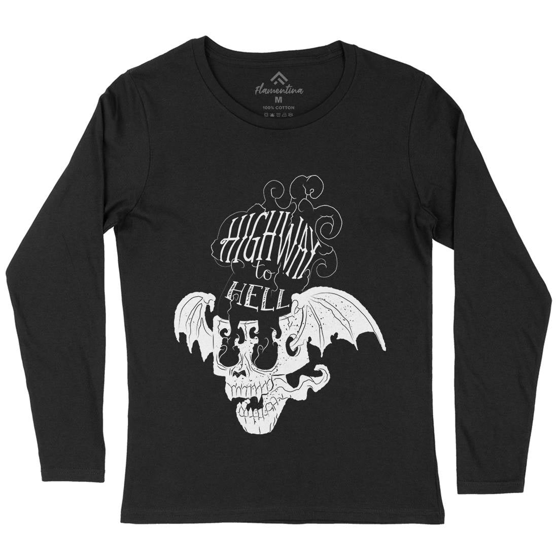 Highway To Hell Womens Long Sleeve T-Shirt Motorcycles A959