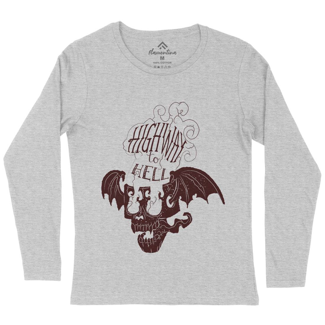 Highway To Hell Womens Long Sleeve T-Shirt Motorcycles A959