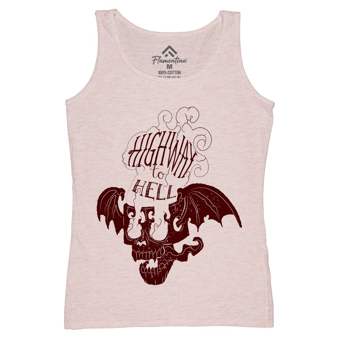 Highway To Hell Womens Organic Tank Top Vest Motorcycles A959