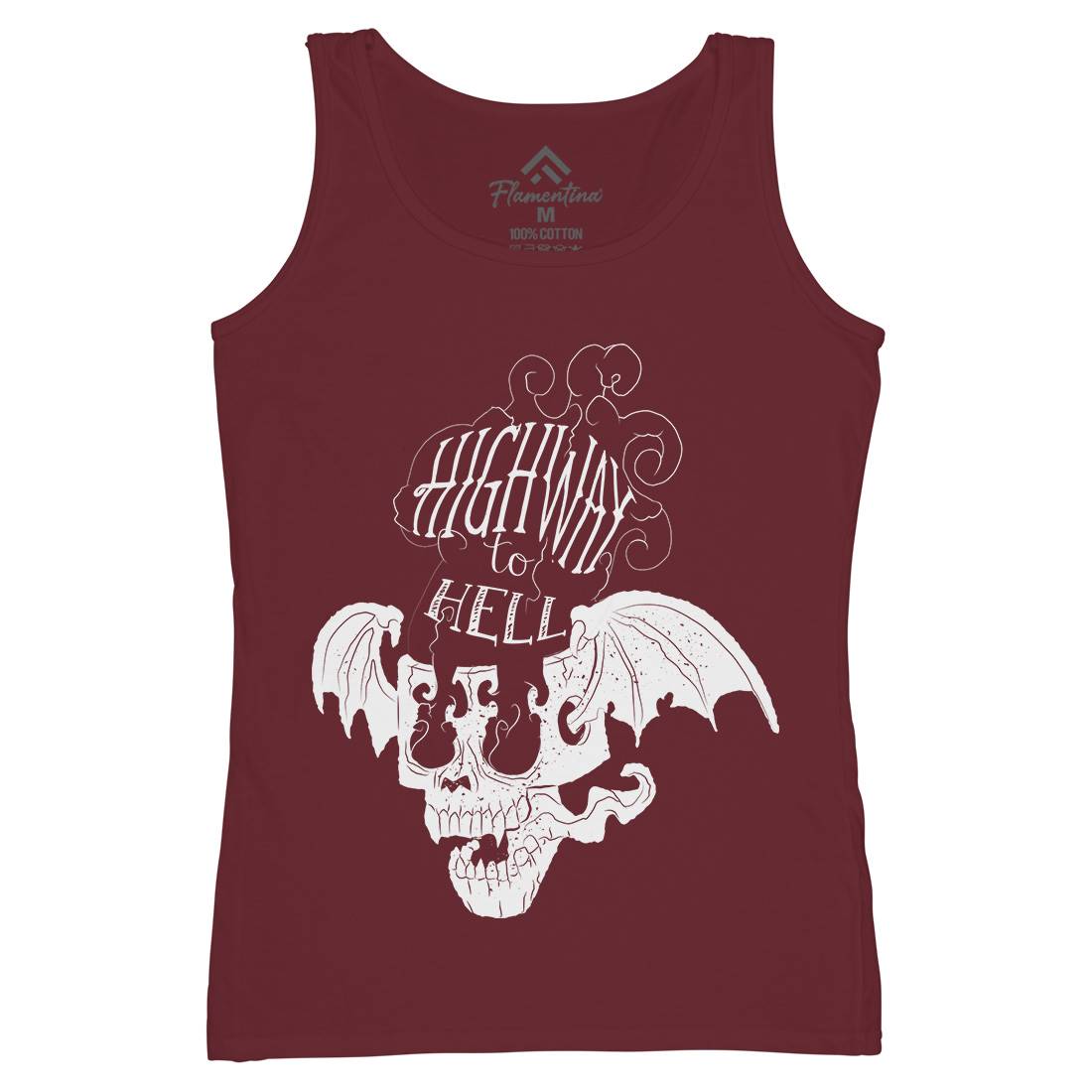 Highway To Hell Womens Organic Tank Top Vest Motorcycles A959