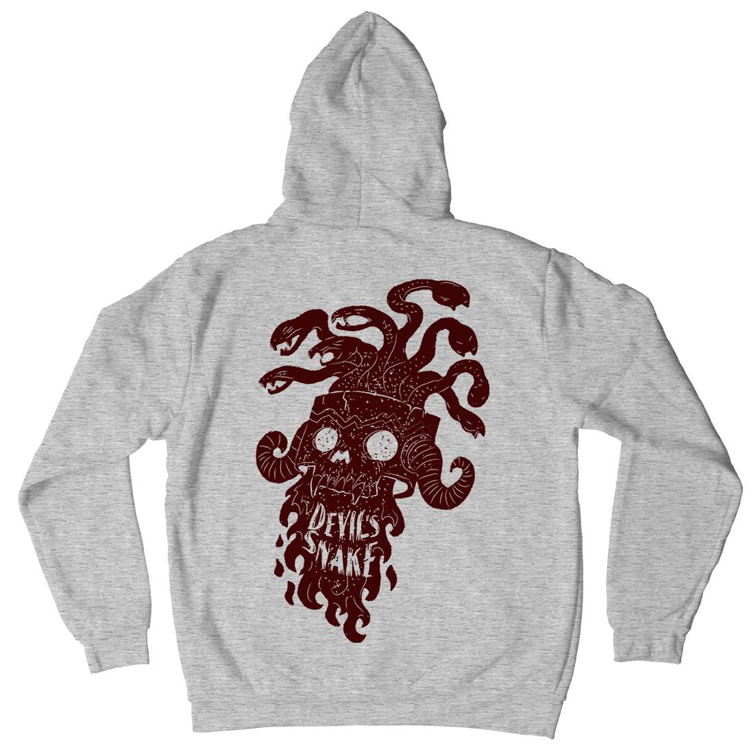 Devil&#39;s Snake Mens Hoodie With Pocket Motorcycles A961