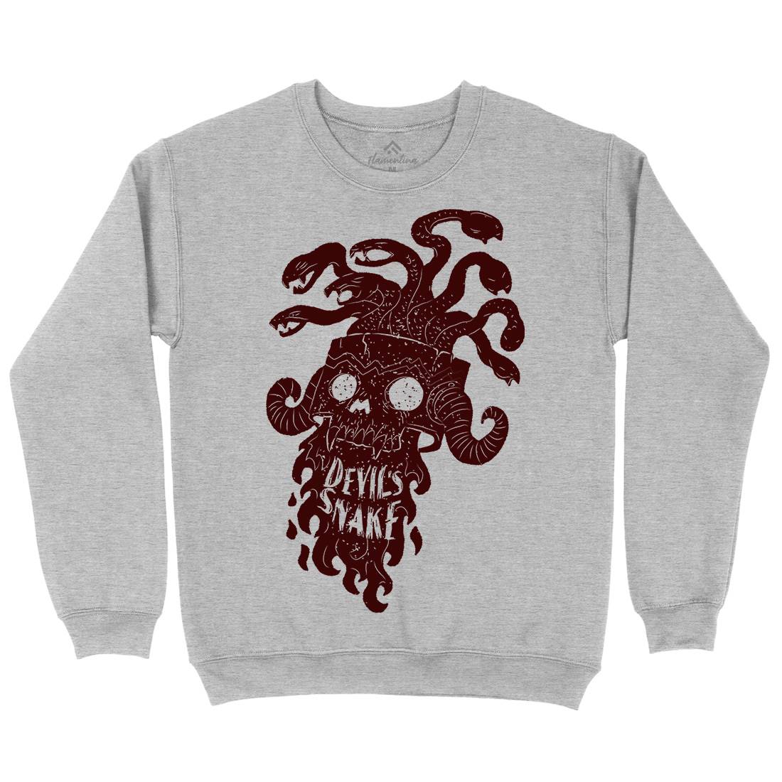 Devil&#39;s Snake Mens Crew Neck Sweatshirt Motorcycles A961