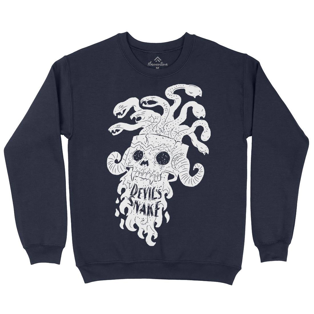 Devil&#39;s Snake Mens Crew Neck Sweatshirt Motorcycles A961