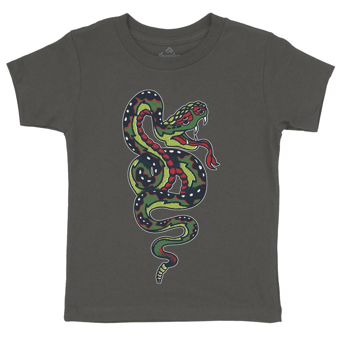 Snake Kids Crew Neck T-Shirt Tattoo A962