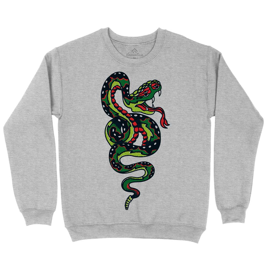 Snake Mens Crew Neck Sweatshirt Tattoo A962