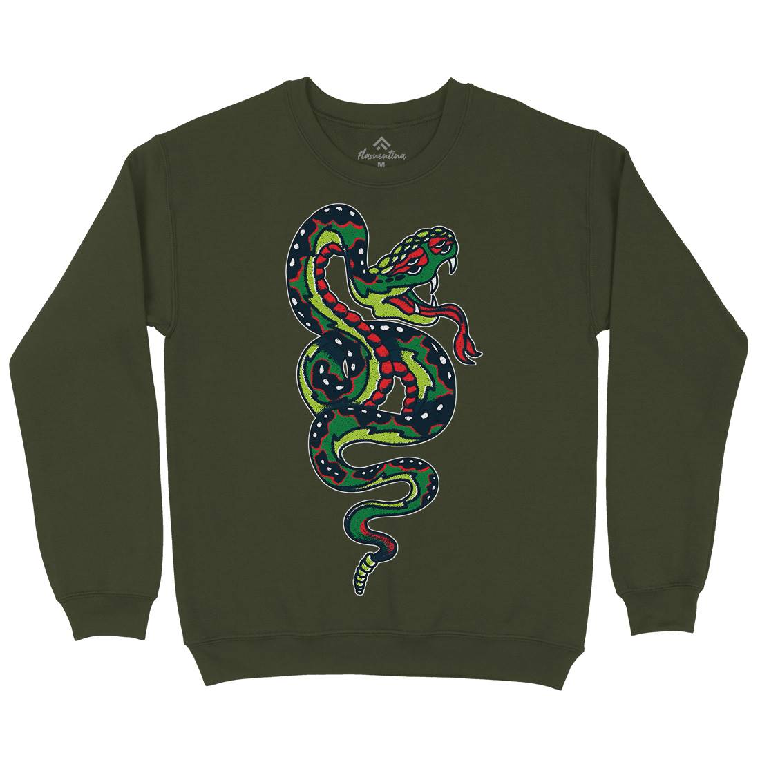 Snake Mens Crew Neck Sweatshirt Tattoo A962